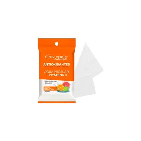 TOALLITAS DESMAQUILLANTES AGUA MICELAR + VITAMINA C BY APPLE