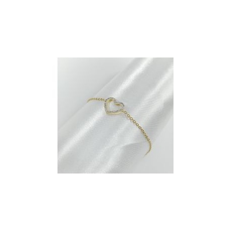 PULSERA CORAZÓN CON PEDRERIA