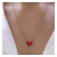 COLLAR DIJE CORAZÓN DE ACERO