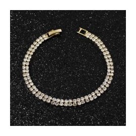 PULSERA DE RHINESTONE CON BROCHE