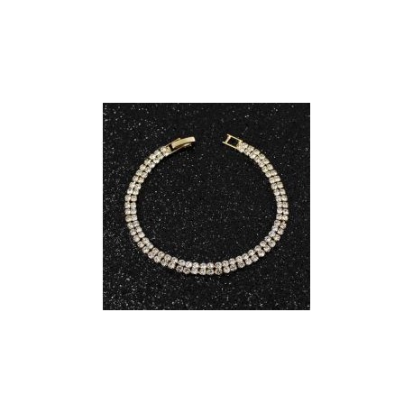 PULSERA DE RHINESTONE CON BROCHE