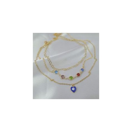 CHOKER PIEDRAS MULTICOLOR
