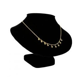 COLLAR DE ACERO DIJES DE BOLITAS