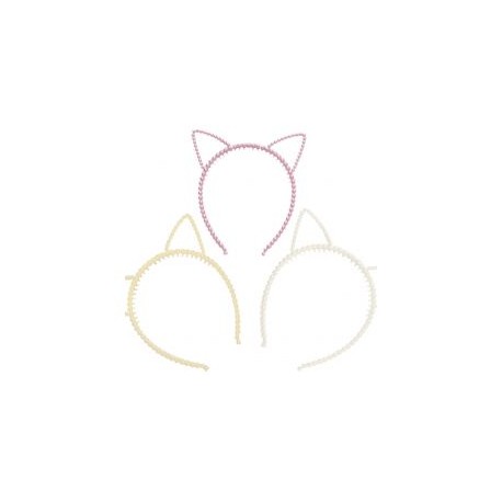 SET DIADEMA OREJAS DE GATO